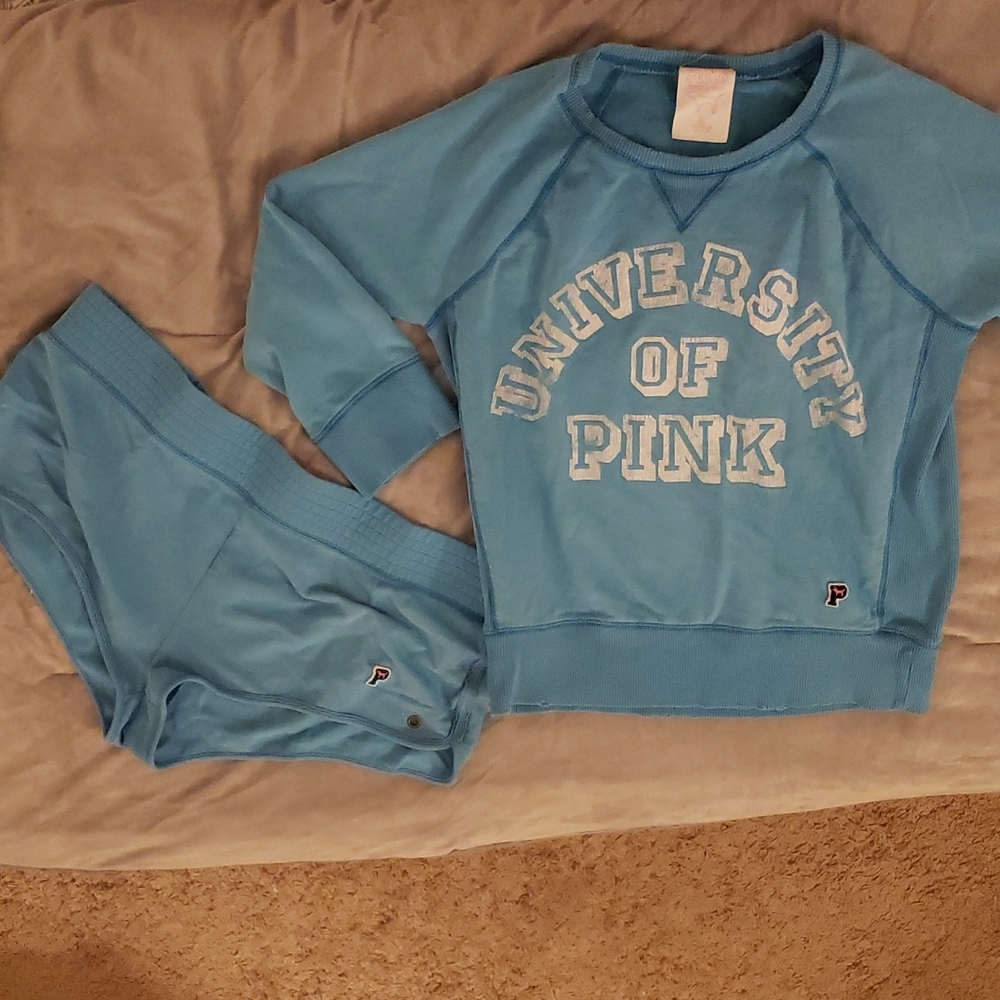 Victoria's Secret Pink Shorts & Top Set both size Large